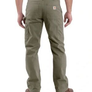Carhartt Men's Carpenter Pants 40x30 (41x29) Green B324 ARG Twill Workwear